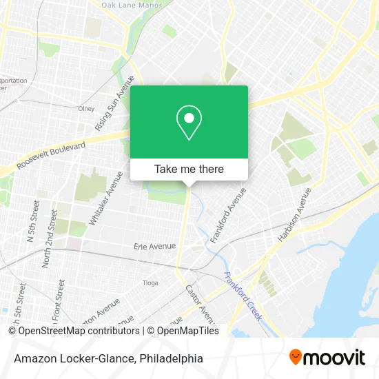 Amazon Locker-Glance map