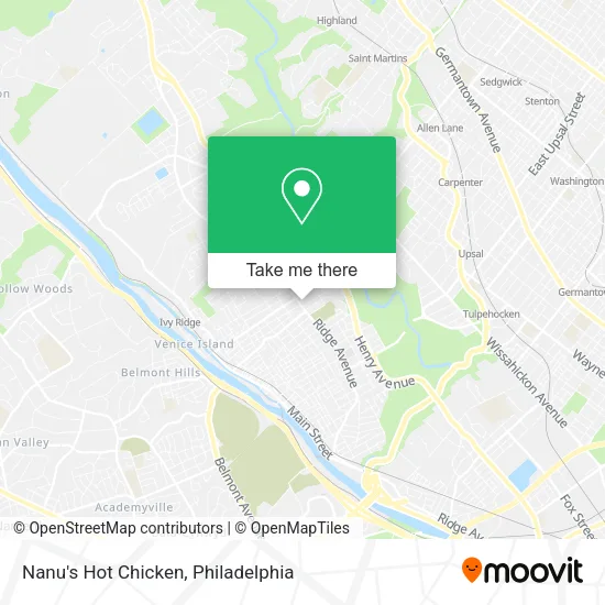 Nanu's Hot Chicken map