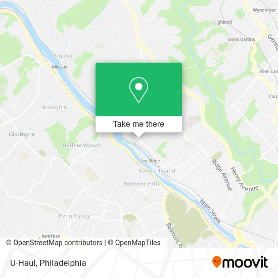 U-Haul map