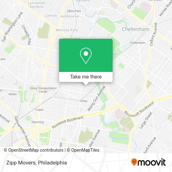 Zipp Movers map