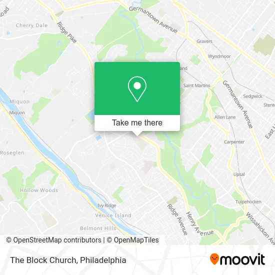 The Block Church map