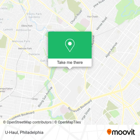 U-Haul map