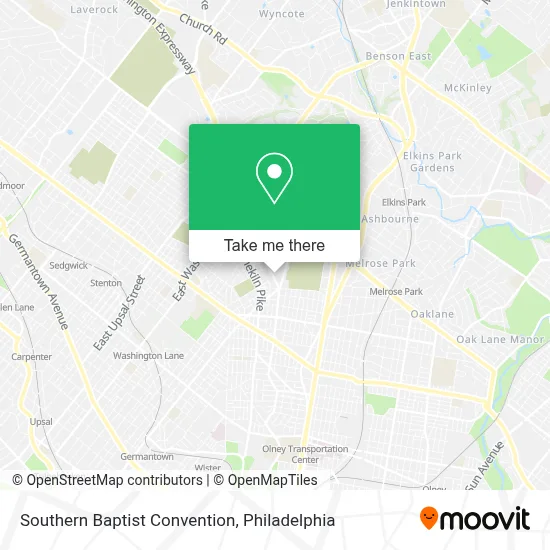 Southern Baptist Convention map