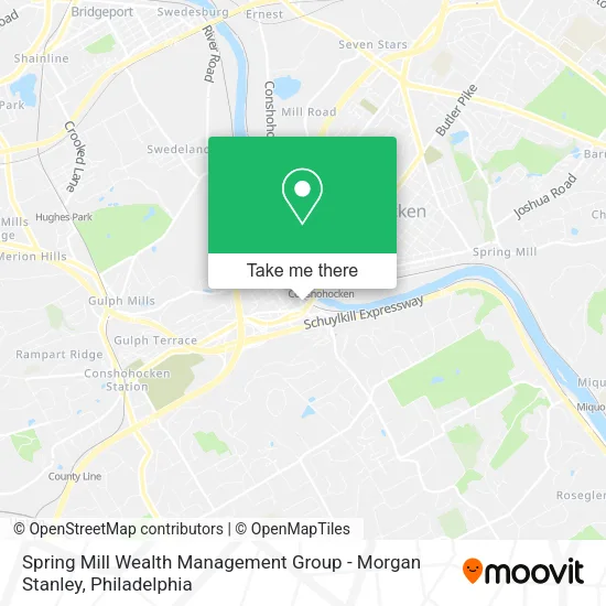 Spring Mill Wealth Management Group - Morgan Stanley map