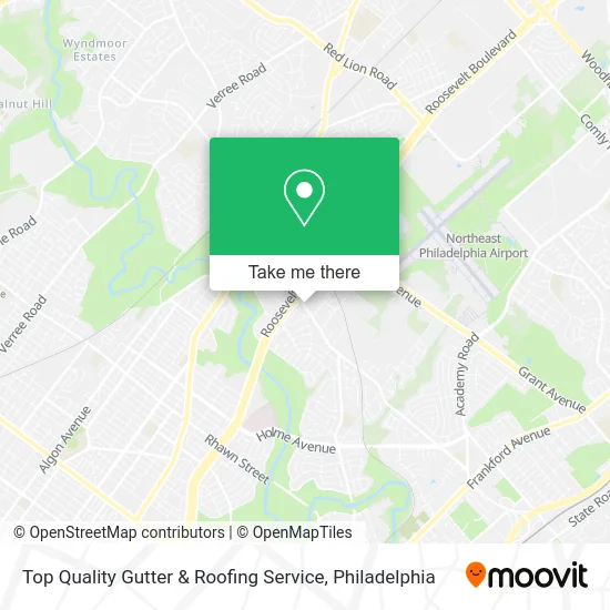 Top Quality Gutter & Roofing Service map