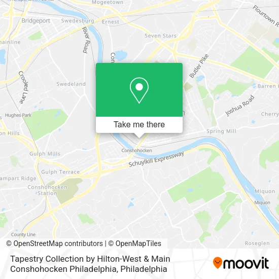 Tapestry Collection by Hilton-West & Main Conshohocken Philadelphia map