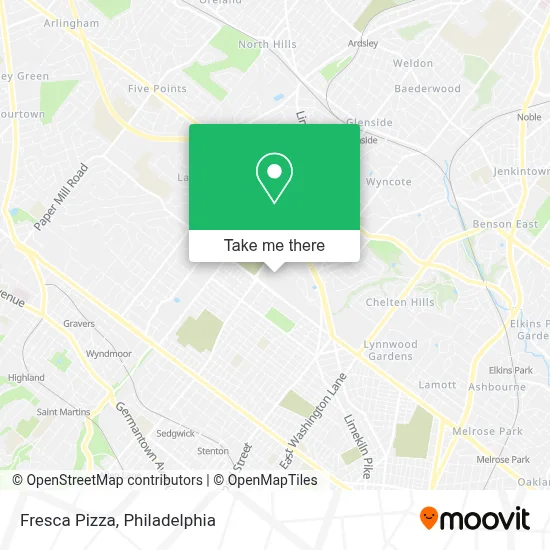 Fresca Pizza map