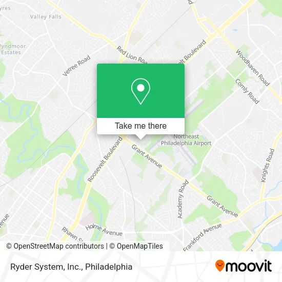 Ryder System, Inc. map