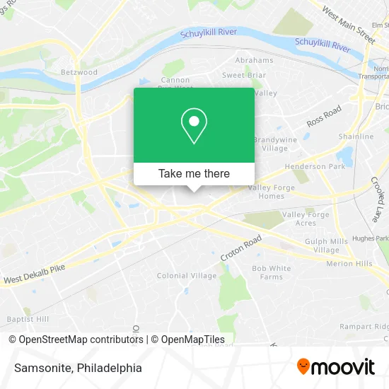 Samsonite map
