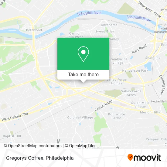 Gregorys Coffee map