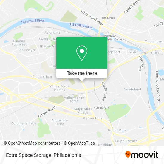 Extra Space Storage map