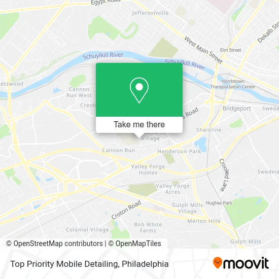 Top Priority Mobile Detailing map