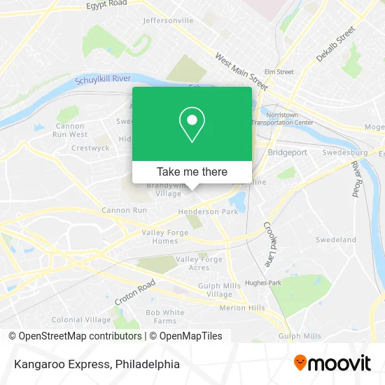 Kangaroo Express map