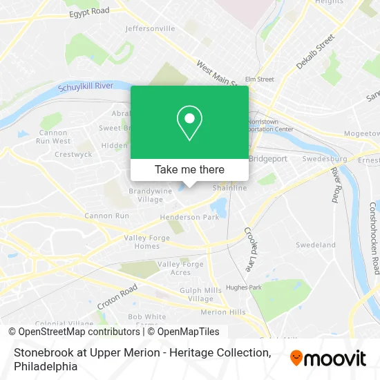 Stonebrook at Upper Merion - Heritage Collection map