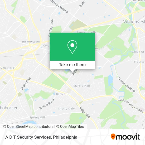 A D T Security Services map