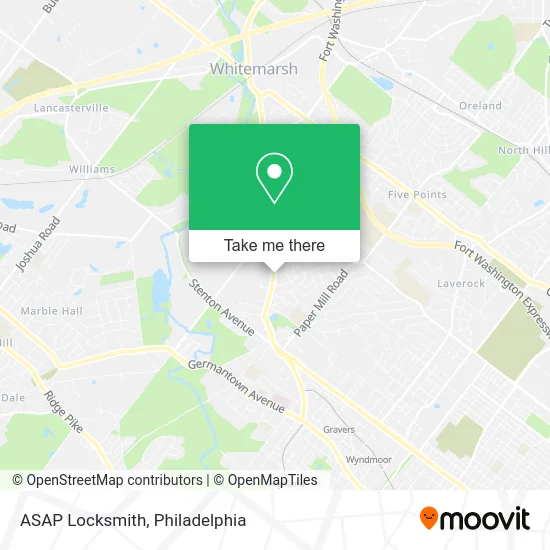 ASAP Locksmith map