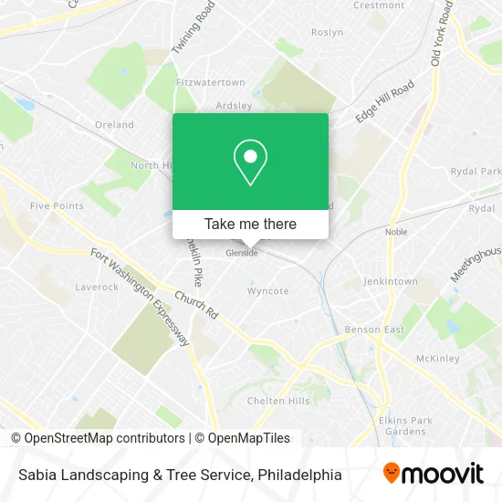 Sabia Landscaping & Tree Service map