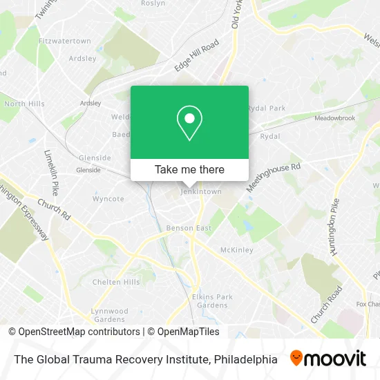The Global Trauma Recovery Institute map