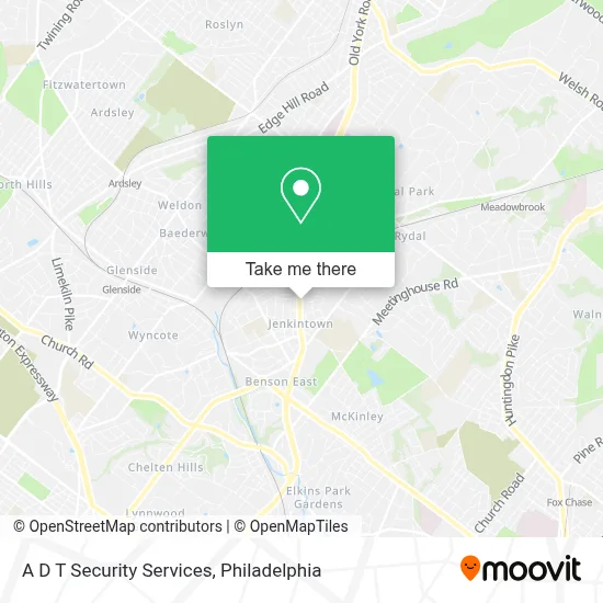 A D T Security Services map