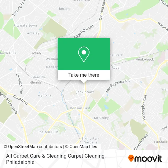 All Carpet Care & Cleaning Carpet Cleaning map