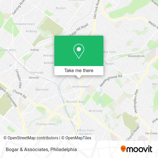 Bogar & Associates map