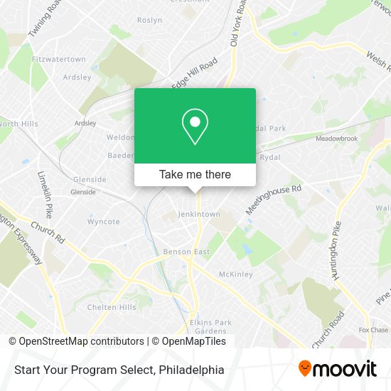 Start Your Program Select map