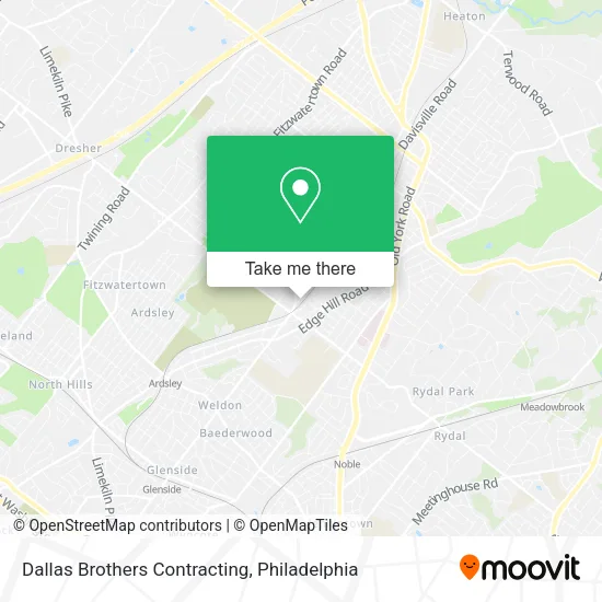 Dallas Brothers Contracting map