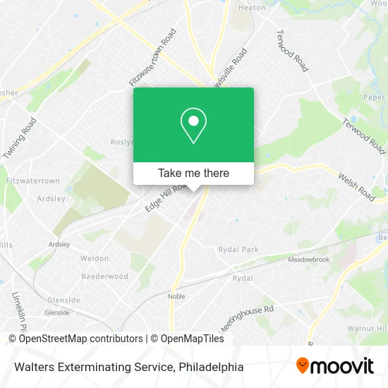 Walters Exterminating Service map