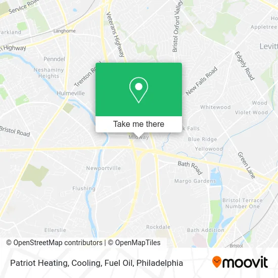 Patriot Heating, Cooling, Fuel Oil map