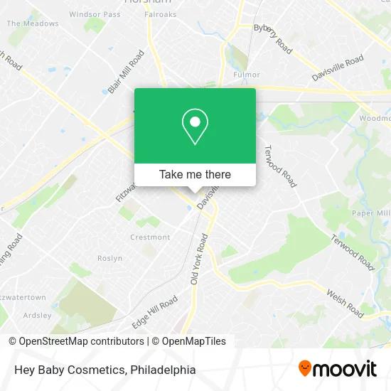 Hey Baby Cosmetics map