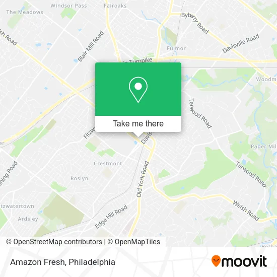 Amazon Fresh map