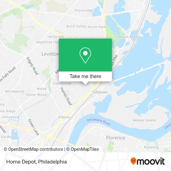 Home Depot map