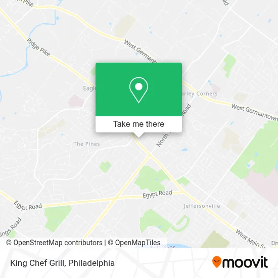 King Chef Grill map
