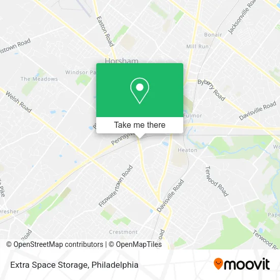Extra Space Storage map