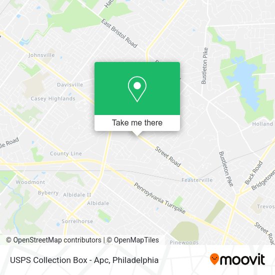 USPS Collection Box - Apc map