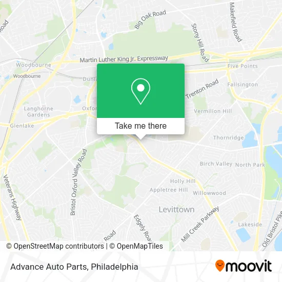 Advance Auto Parts map