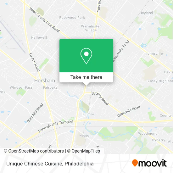 Unique Chinese Cuisine map