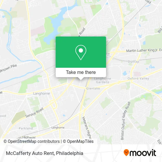 McCafferty Auto Rent map