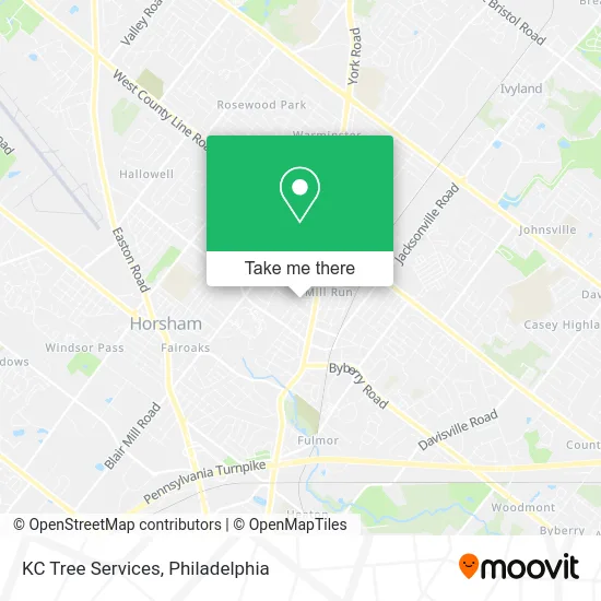 KC Tree Services map