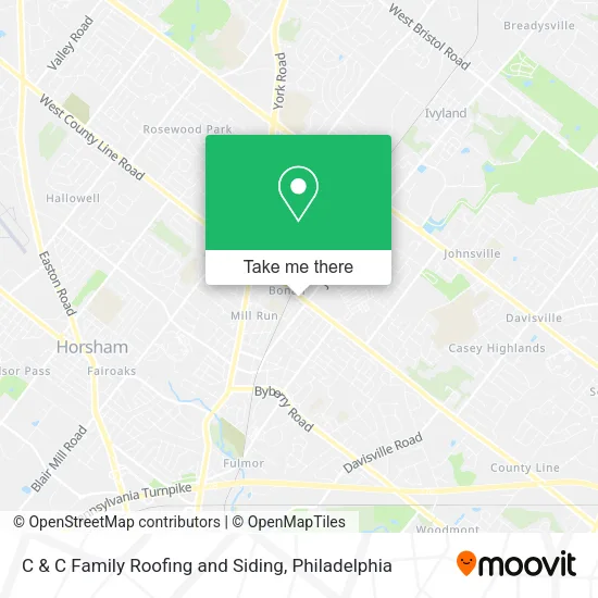 Mapa de C & C Family Roofing and Siding
