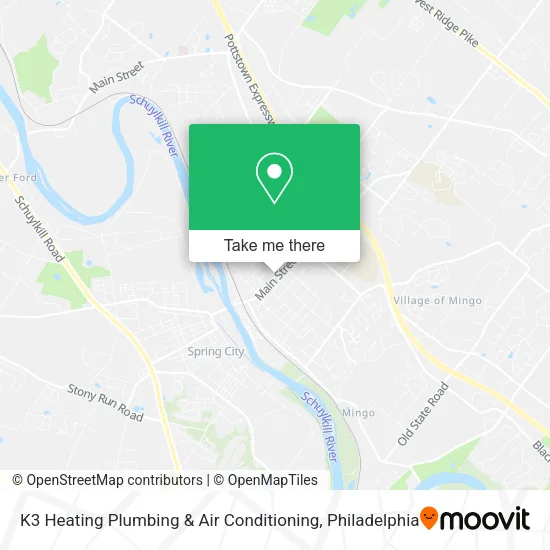 Mapa de K3 Heating Plumbing & Air Conditioning