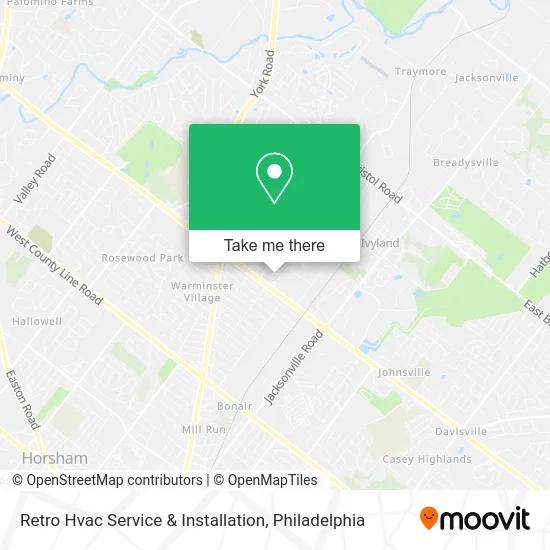 Retro Hvac Service & Installation map