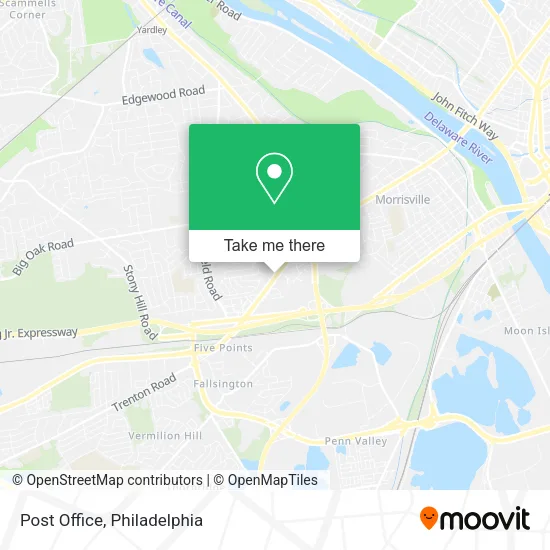 Post Office map