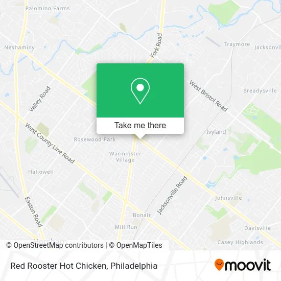 Red Rooster Hot Chicken map