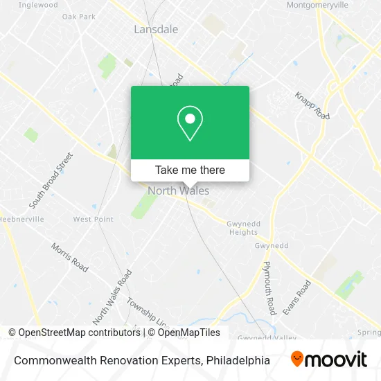 Commonwealth Renovation Experts map