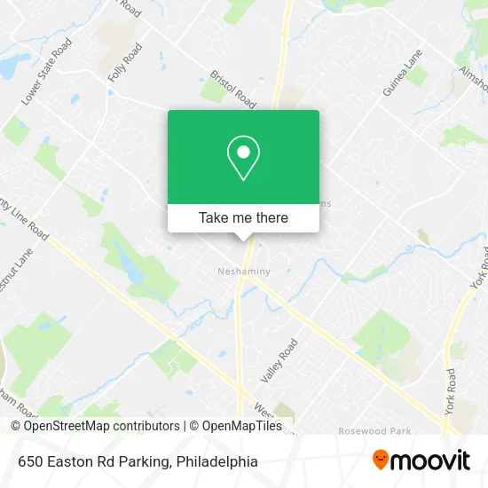650 Easton Rd Parking map