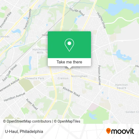 U-Haul map