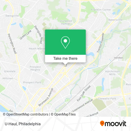 U-Haul map