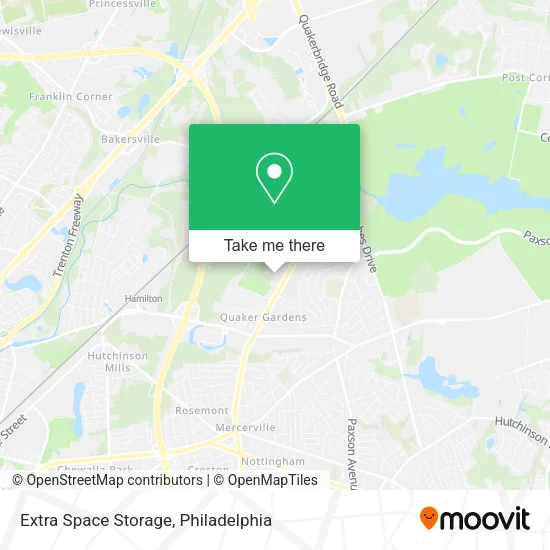 Mapa de Extra Space Storage