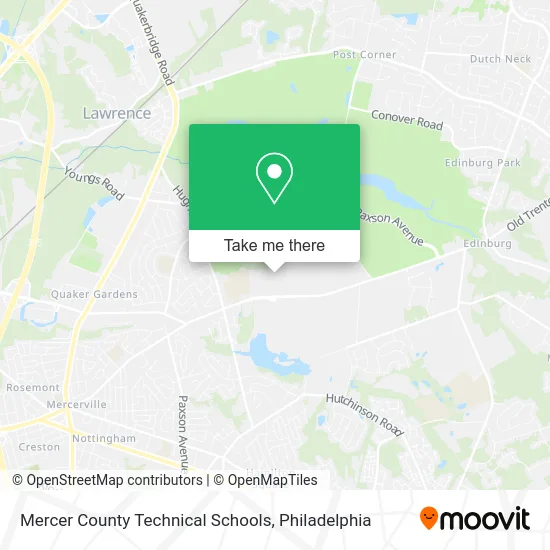 Mercer County Technical Schools map